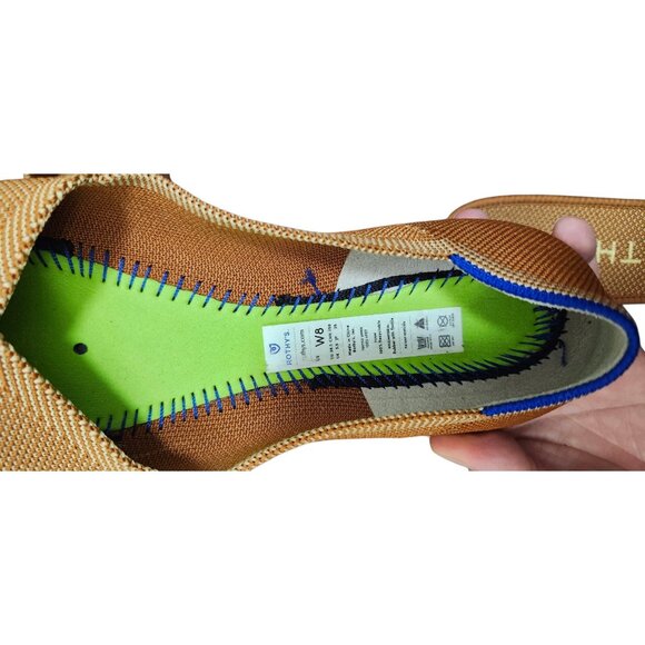 Rothy's The Point Women's Size 8 US Marigold Pointed Toe Slip On Flats Shoes - Picture 9 of 12